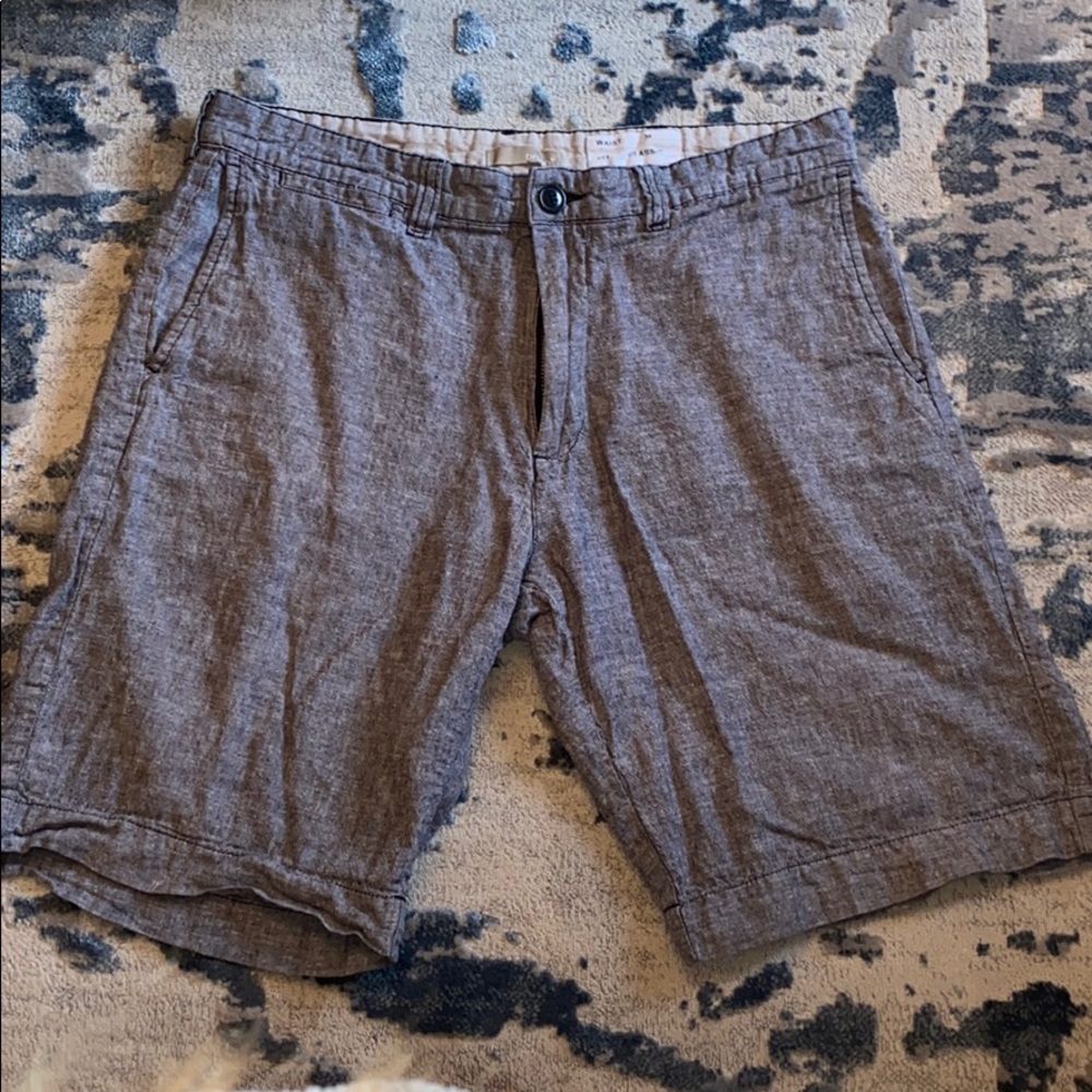 Men’s Linen Grey Shorts 34